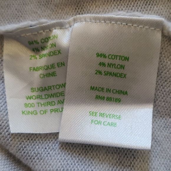 LILLY PULITZER Adelaide Vneck Cotton Sweater Navy Blue White Coral Pattern - Picture 11 of 11